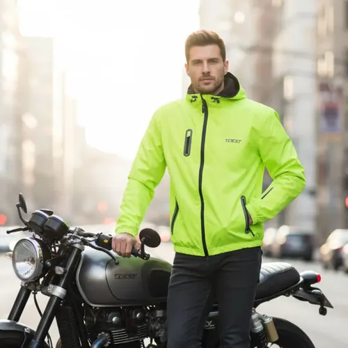 Jaqueta Texx Corta Vento Neon Verde Moto Bike Impermeável