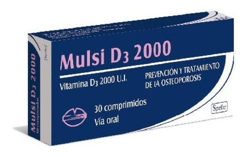 Mulsi D3 2000 Ui 30 Comprimidos