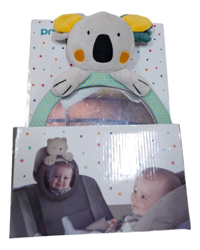 Espejo Retrovisor Para Auto Gato Koala Peluche Bebes Priori