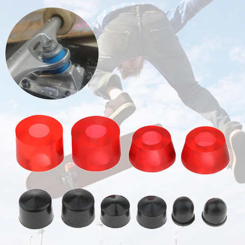 Vg 3 Kit De Bucha De Skate Para Caminhão Pu De Vermelho