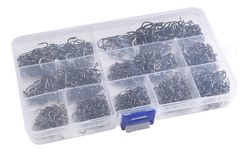 Para 1000 Anzuelos De Acero Al Carbono Con Púas Y Caja De