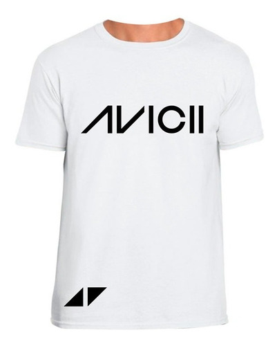 Camiseta Avicii Logo Hombre Algodón 100%