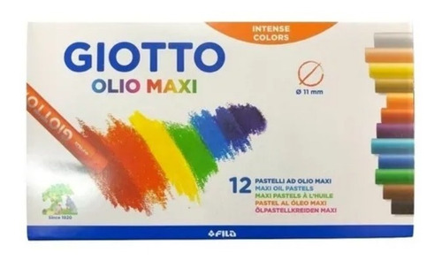 Pasteles Al Oleo Maxi Giotto X12 Colores
