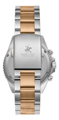Reloj Beverly Hills Polo Club Bp3721x.560 Men´s-acero Ocre Acero Negro