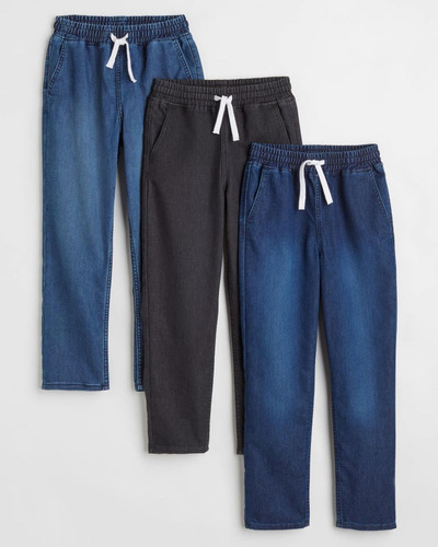 Jogger De Jean Para Niños, Tallas De La 8 A La 14/16.