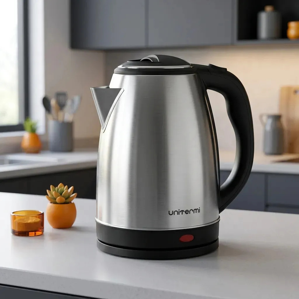 Chaleira Elétrica Unitermi Elétrica Atacama Inox 1.8l Cinza