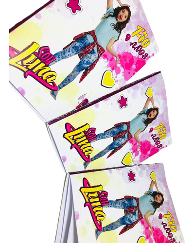 Souvenir Librito Colorear Personalizados X 10 Soy Luna