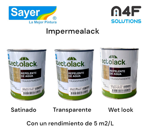 Sellador Acrílico Base Solvente Impermealack Wetlook Hi-0215
