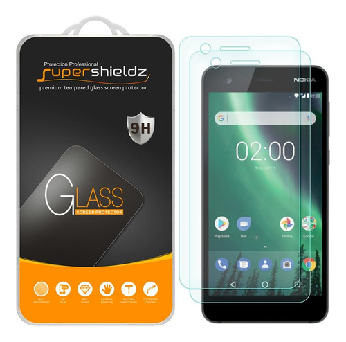  2-pack  Supershieldz Para Nokia 2 Protector De Visualizaci