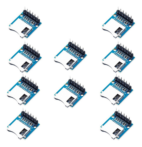 10 Pzs Mini Lector De Memoria Micro Sd Card Tf Para Arduino