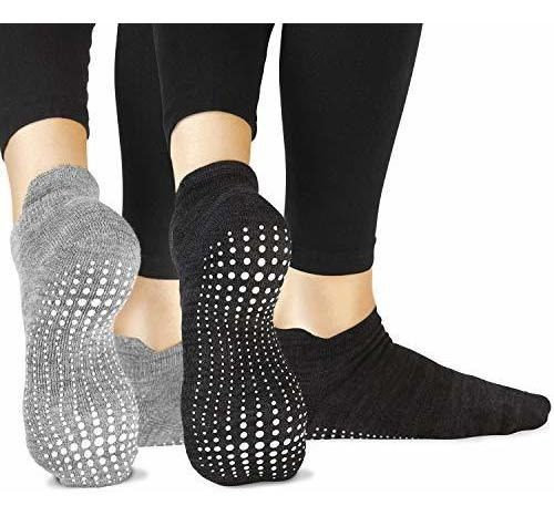 La Agarre Activo Calcetines  2 Pares  Yoga Pilates Barra Ant