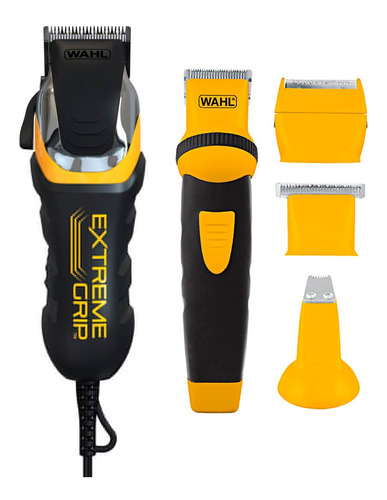 Máquina De Corte Extreme Grip + Kit Grooming Recargable Wahl