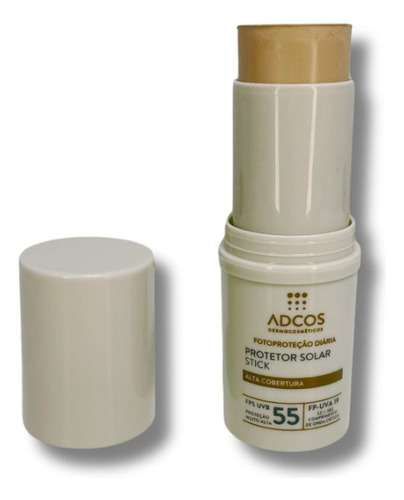 Protetor Solar Adcos Stick Cor Peach Fps 55 17g