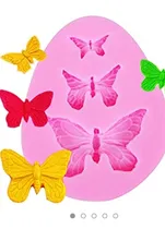 Comprar Molde Silicona 3 Mariposas Deco Tortas ,porcelana,fondan Aiu