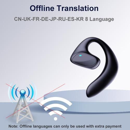 Fone De Ouvido Fone De Ouvido De Tradução De Voz Sem Fio Fon