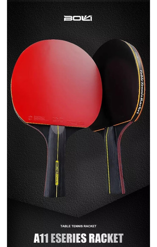 Set 2 Paleta De Ping Pong Profesional 6 Star Con Estuche