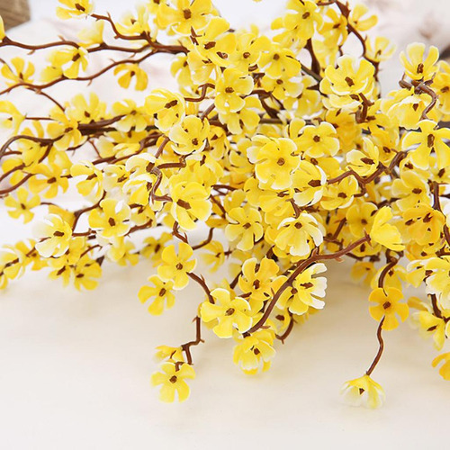 De Artificial Decoración De Maceta Colgante Amarillo