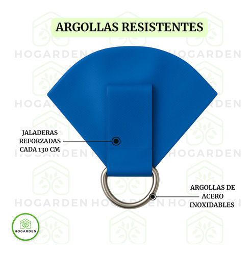Lona Azul 3x3 M Con Argollas Metálicas Hogarden