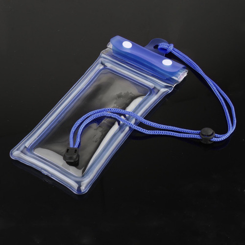 3 Bolsa Impermeable Para Teléfono Móvil, Bolsa Azul Oscuro