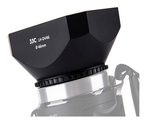 Parasol 46mm Jjc Rectangular Negro Videocámara Camcorder
