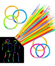 Comprar 200 Pulseras Luminosas Neón Cyalume Boda Fiesta Xv Años Led Surtidos
