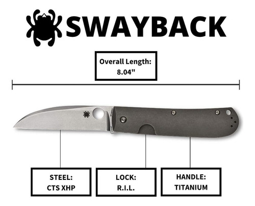 Spyderco Swayback C249tip - Cuchillo Plegable De Acero Inoxi