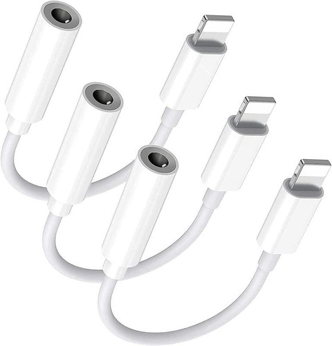 Adaptador Cable Audio Lightning A Aux 3.5 Mm iPhone