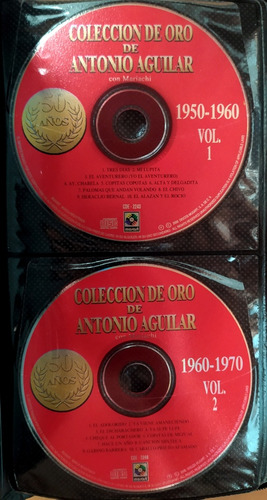 Combo De 5 Cds De Antonio Aguilar, Colección De Oro