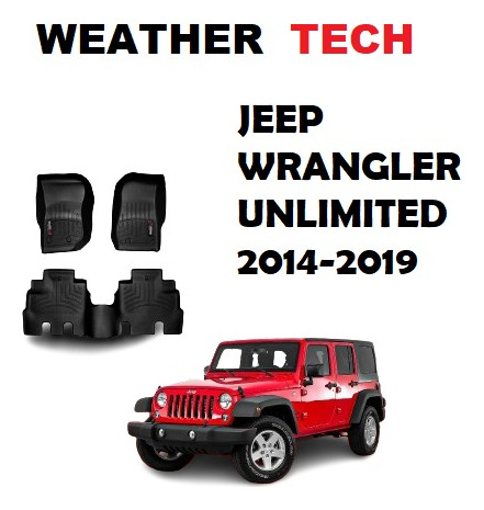 Alfombras Weather Tech Jeep Wrangler Unlimited 2014-2019