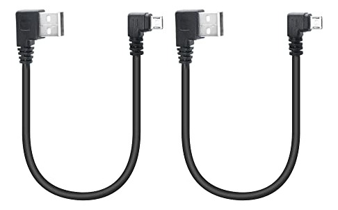 Cable Micro Usb Corto, 25 Cm, 90 Grados, Ángulo Recto, Usb 2