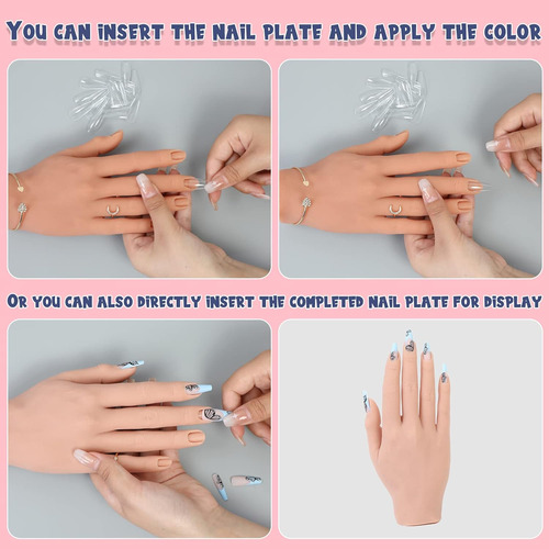 Mano De Práctica Para Uñas De Acrílico Uñas De Pr...