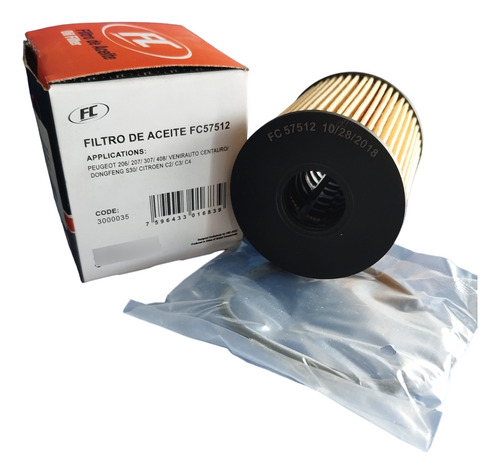 Filtro Aceite Peugeot 206-207-307-408 Centauro S30 C2-c3-c4