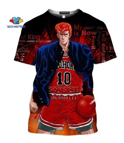 Anime Slam Dunk Divertido Hanamichi Sakuragi Rukawa Kaede 3d