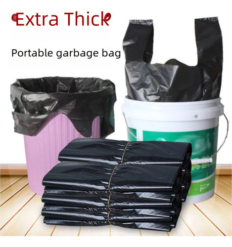 Paquete Negro De 50 Unidades, Engrosamiento (32 Cm X 52 Cm),