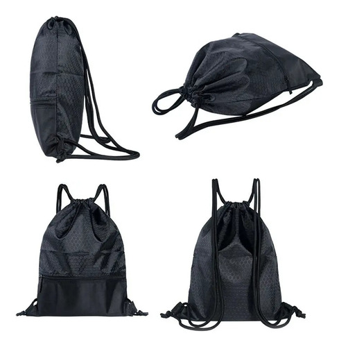 Mochila Sacola De Academia Preta Esportiva Gym Bag