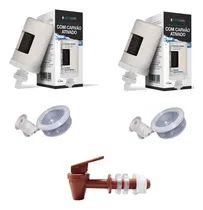 Comprar Kit 2 Velas Carvão Ativado Filtro Barro + 2 Boias 1 Torneira