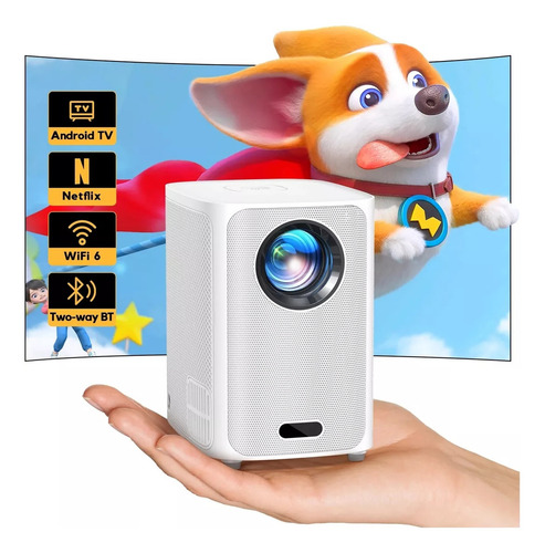 Proyector Andorid 4k Wifi Bluetooth 12000lumens, Victure Vp300 Blanco