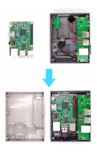 Nespi Case Retroflag Original Raspberry Pi 3, 2 E B+