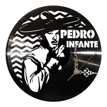 Comprar Reloj Pared Disco Vinilo Acetato Pedro Infante Mexico