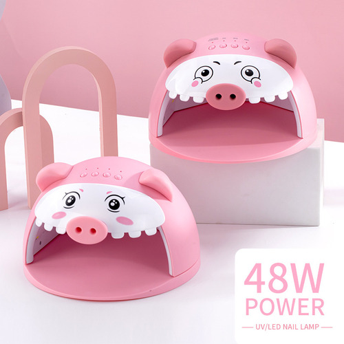 Lámpara De Uñas Uv Cute Pig Professional Soporte 48w