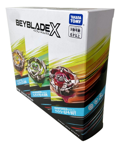 Takara Tomy Beyblade X Bx08 3on3 Deck Set 3pz