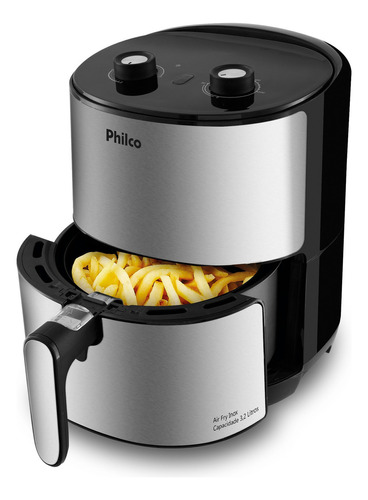 Fritadeira Air Fryer 3,2 Litros Pfr08pi Inox Philco 110v