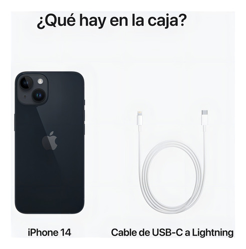 Apple iPhone 14 (128 GB) - Medianoche - Excelente (Reacondicionado)