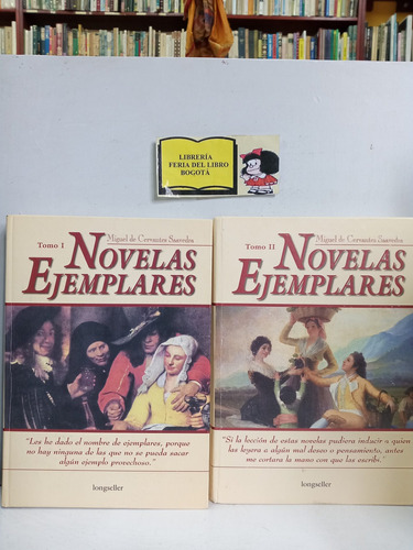 Novelas Ejemplares - 2 Tomos - Miguel De Cervantes - Tapa Du
