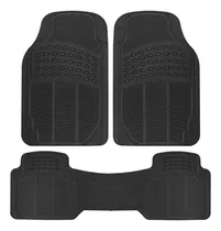 Comprar Tapete 3piezas Uso Rudo  Autos Y Camionetas Universal Negro