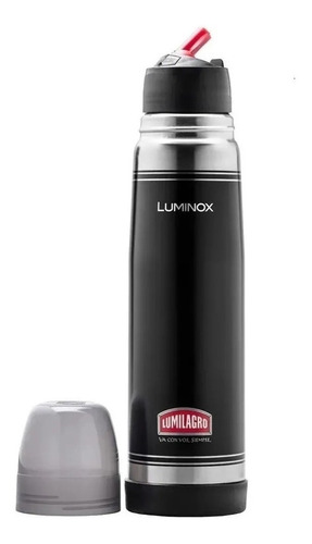 Termo Lumilagro Acero Negro Mate 1 Lts Caja Luminox Pettish