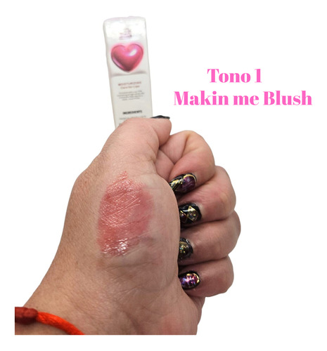 Labial Jelly Lip Click Hidratante Larga Duración Tendencia 1.- Makin Me Blush