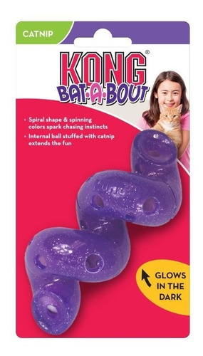Imagem 3 de 3 de Brinquedo Gatos Kong Bat A Bout Spiral Catnip