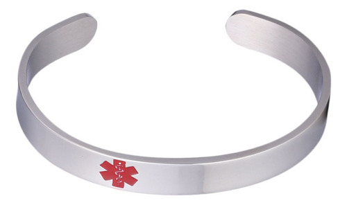 1 Pulsera Abierta Para Diabéticos Con Identificación Médica.