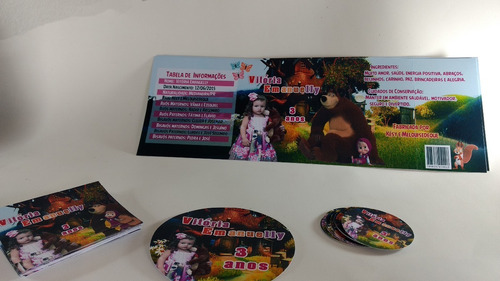 Imagem 2 de 2 de Rótulo Lata 800g Com Foto - 20 Itens